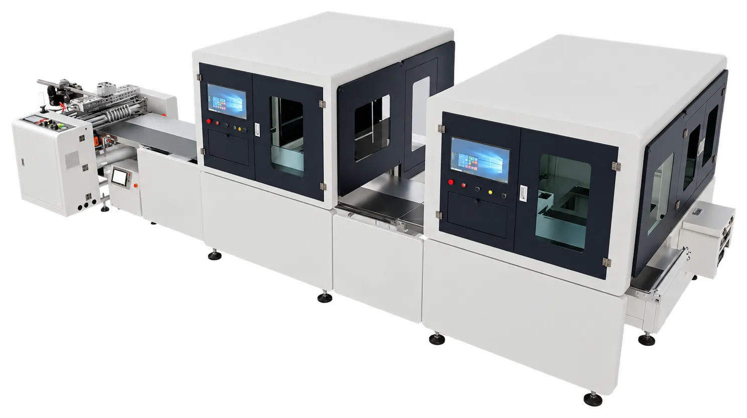HF-8020 Automatic Folding Box Side Wing Wrapping Machine